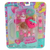 Mattel JKR51 JKR53 — Игровой набор Polly Pocket браслет-брелок Клубника с куколкой JKR53 — фото 1