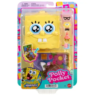 Mattel JKC84 — Игровой набор Polly Pocket Спанч Боб с куколкой JKC84