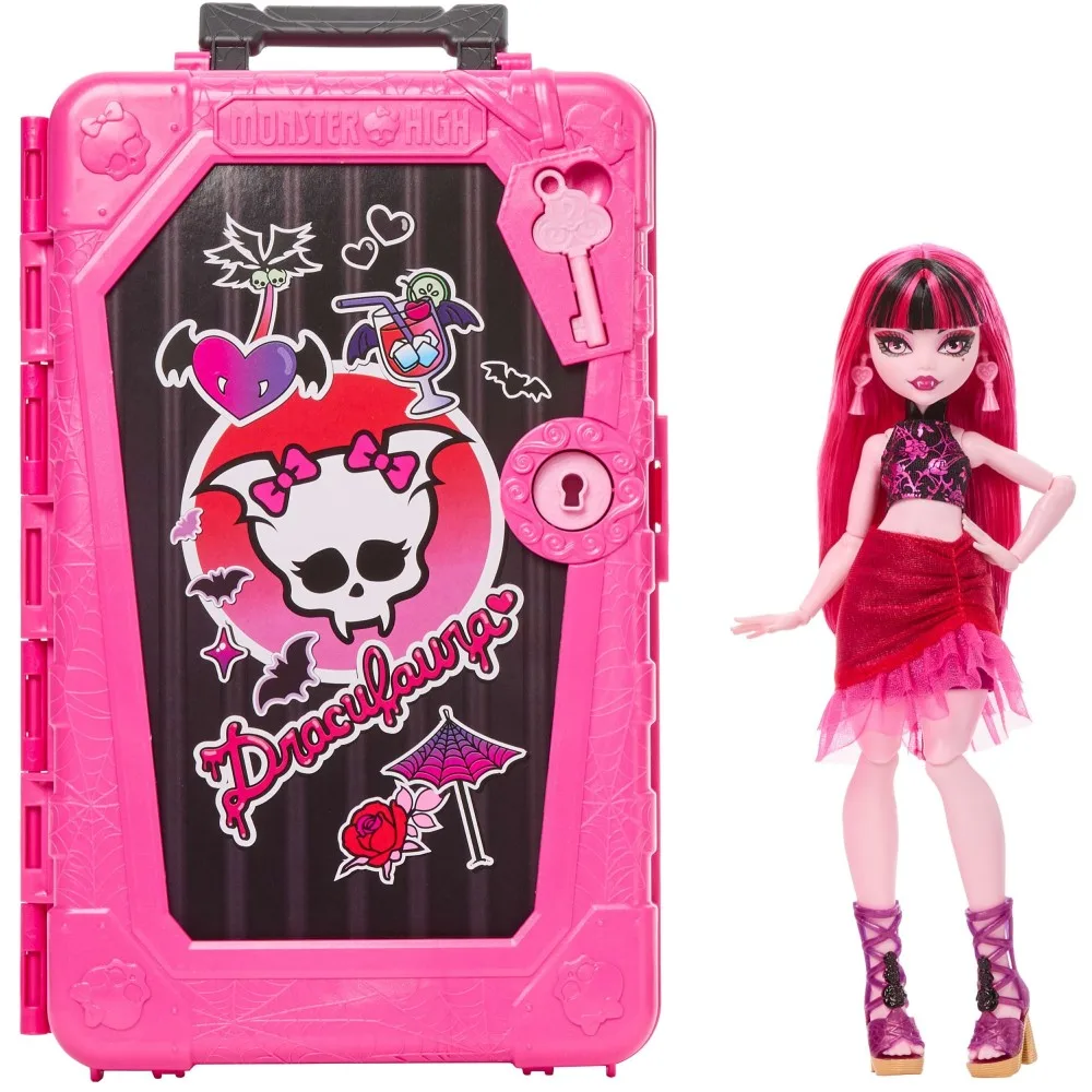 Mattel HPD57 JDR50 — Кукла Monster High Дракулаура Страшные секреты Жуткие каникулы с аксессуарами JDR50