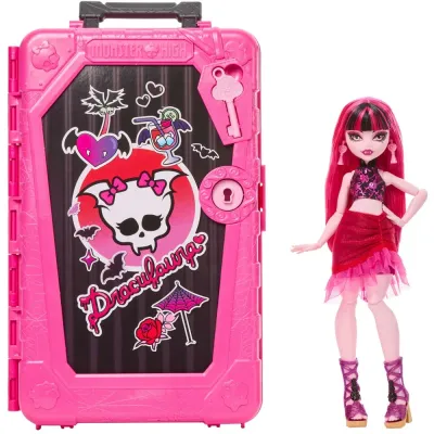 Mattel HPD57 JDR50 — Кукла Monster High Дракулаура Страшные секреты Жуткие каникулы с аксессуарами JDR50