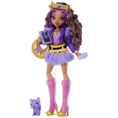 Mattel HPD53 JHK30 — Кукла Monster High Клодин Вульф базовая с питомцем JHK30