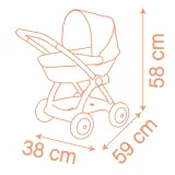 Коляска-люлька Smoby Baby Nurse 254124 для куклы до 42 см 254124 — фото 4
