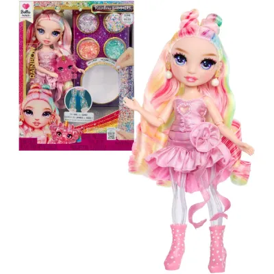 Rainbow High - Блестящая кукла BELLA (Розовая) Rainbow Shimmers with Slime 122401