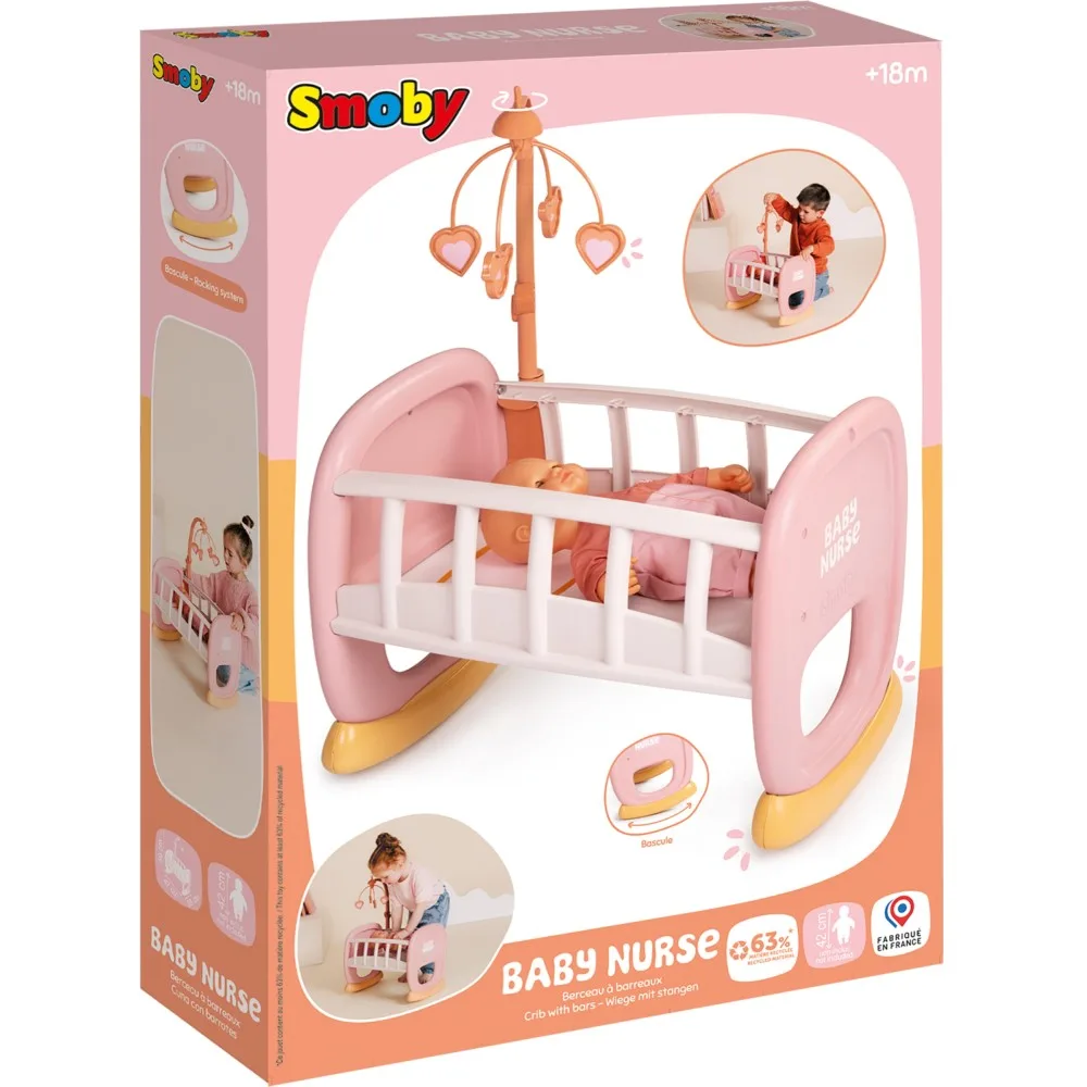 Колыбель с каруселью Smoby Baby Nurse 220390 для куклы до 42 см 220390