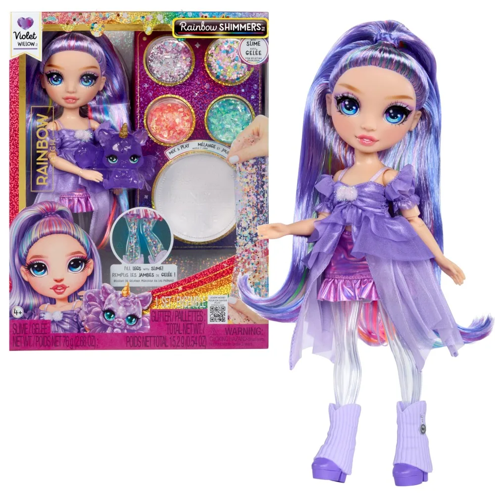 MGA Entertainment 122395 122425 — Кукла Rainbow High Виолет Rainbow Shimmers со слаймом 122425