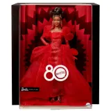 Barbie Signature 80-летие - Коллекционная кукла в блестящем красном платье JBJ18 — фото 1
