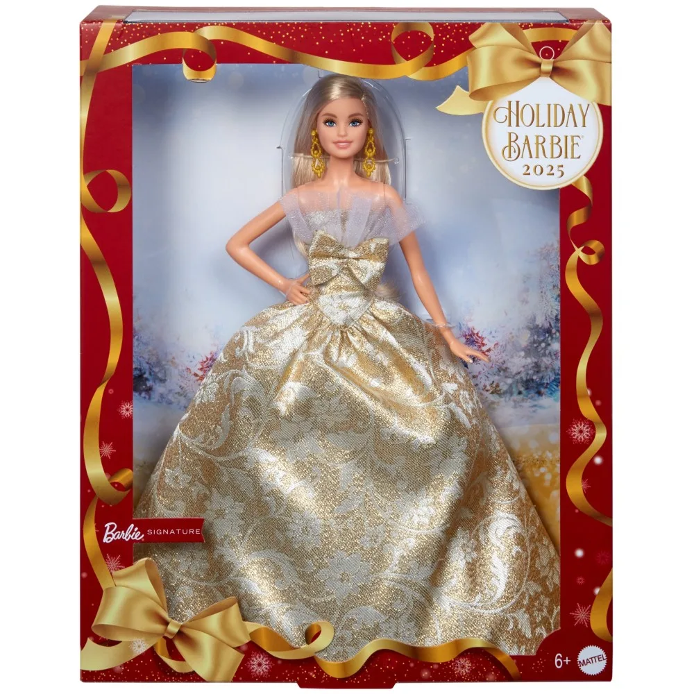 Mattel JBH95 — Коллекционная кукла Barbie Signature Рождественская блондинка JBH95