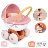 Коляска-люлька с капюшоном Smoby Baby Nurse 220395 для куклы до 42 см 220395 — фото 3