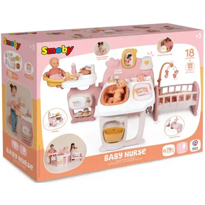 Игровой домик-уголок няни Smoby Baby Nurse 220394 для куклы до 42 см с аксессуарами 220394