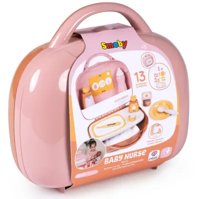 Чемоданчик няни Smoby Baby Nurse 220385 для куклы до 42 см с 13 аксессуарами 220385