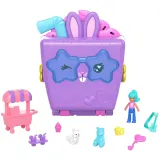 Mattel HRD69 HRD71 — Компактный игровой набор Polly Pocket Закуски с куколкой HRD71 — фото 2