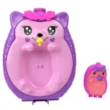 Mattel GKJ63 JBJ91 — Компактный игровой набор Polly Pocket Семья ёжиков в сумочке с аксессуарами JBJ91 — фото 6