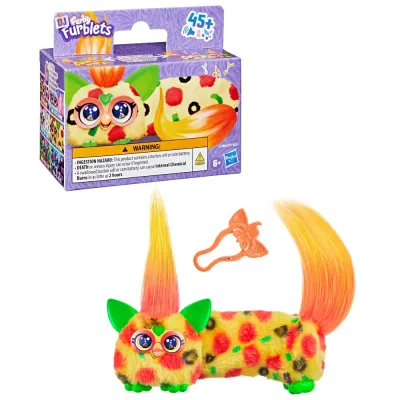 Hasbro Furby DJ Furblets - Pepp-Oh-Roni - Растягивающаяся интерактивная маскотка G1784