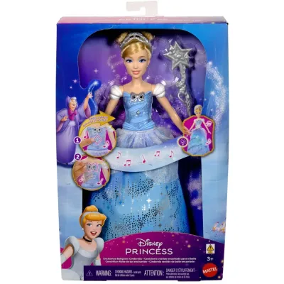 Mattel JBF94 — Кукла Disney Принцесса Золушка Волшебное бальное платье со светом и звуком JBF94