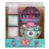 Mattel HWP20 — Компактный игровой набор Polly Pocket со штампом-сувениром и 2 куколками HWP20 — фото 1