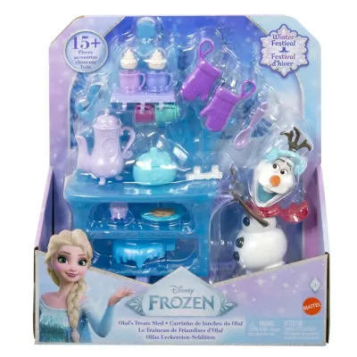 Mattel JBG55 — Игровой набор Disney Холодное сердце Санки Олафа с угощениями JBG55
