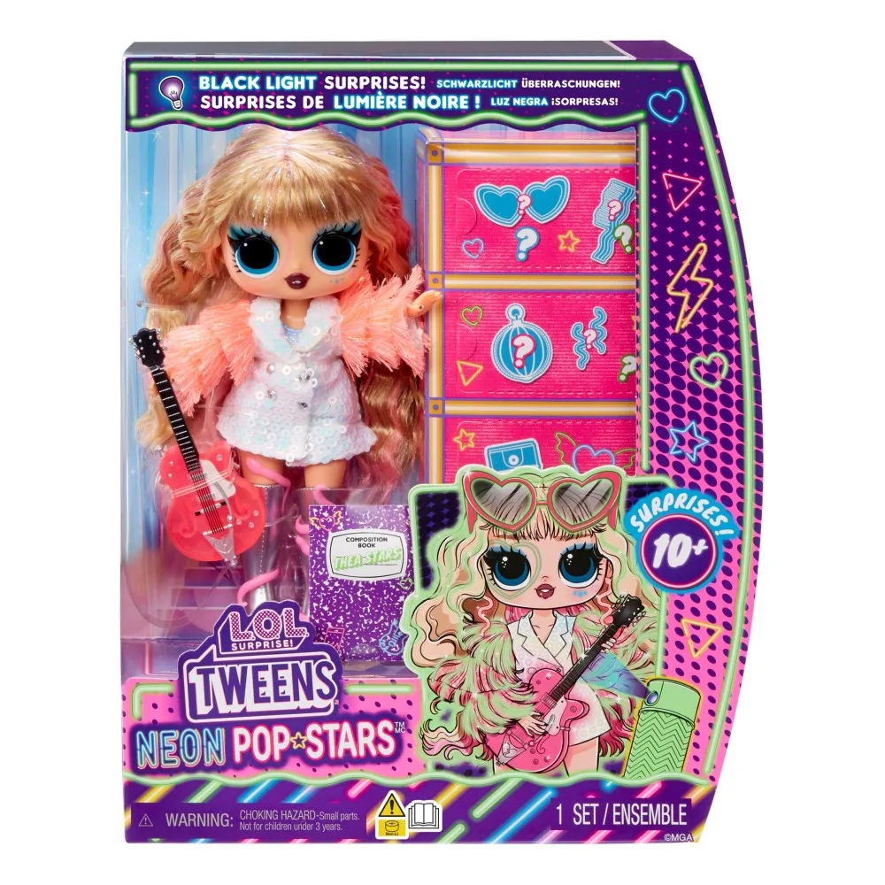 MGA Entertainment 121237 120650 — Кукла L.O.L. Surprise Tweens Теа Старс Neon Pop Stars с аксессуарами 120650
