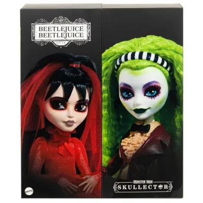 Mattel HYV96 — Набор из двух коллекционных кукол Monster High Skullector Битлджус Бетельгейзе и Лидия HYV96