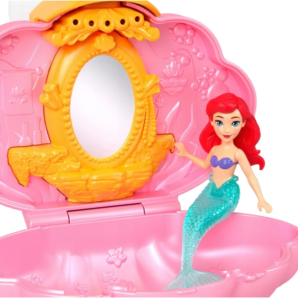 Mattel JBL34 B — Игровой набор Disney Принцесса Русалочка в бирюзовой ракушке с куколкой JBL34