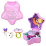 Mattel JCB24 JCB25 — Компактный игровой набор Polly Pocket Звёздочка с колечком и куколкой JCB25 — фото 1