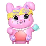 Mattel JFG56 JCR40 — Компактный игровой набор Polly Pocket Кроличье чаепитие с куколкой и аксессуарами JCR40 — фото 2
