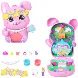 Mattel JFG56 JCR40 — Компактный игровой набор Polly Pocket Кроличье чаепитие с куколкой и аксессуарами JCR40 — фото 3