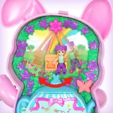 Mattel JFG56 JCR40 — Компактный игровой набор Polly Pocket Кроличье чаепитие с куколкой и аксессуарами JCR40 — фото 4