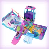 Mattel JCC22 — Игровой набор Polly Pocket Фургон-кемпер трансформер с аксессуарами JCC22 — фото 3