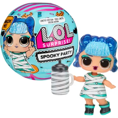 MGA Entertainment 516552 593010 — Куколка-сюрприз L.O.L. Surprise Glitter Ghost в шаре Halloween Spooky Party 593010