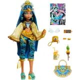 Mattel HYF48 HXH81 — Модная кукла Monster High Клео де Нил Monster Fest с фестивальными аксессуарами HXH81 — фото 3