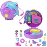 Polly Pocket - Аквариум Дельфина Компактный набор + 2 куколки + аксессуары HWN96 — фото 4