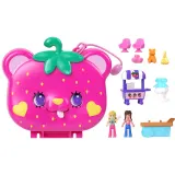 Polly Pocket - Земляничный медвежонок Компактный набор 2 куклы + аксессуары HRD35 — фото 3