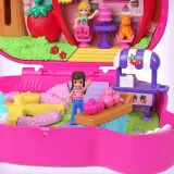 Polly Pocket - Земляничный медвежонок Компактный набор 2 куклы + аксессуары HRD35 — фото 6