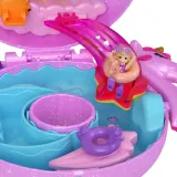 Mattel FRY35 HKV34 — Компактный игровой набор Polly Pocket Бассейн единорога с 2 куколками и аксессуарами HKV34 — фото 4