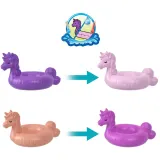 Mattel FRY35 HKV34 — Компактный игровой набор Polly Pocket Бассейн единорога с 2 куколками и аксессуарами HKV34 — фото 6