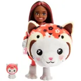 Mattel HRK27 HRK28 — Мини-кукла-сюрприз Barbie Cutie Reveal Челси Котёнок-Панда с питомцем HRK28 — фото 2