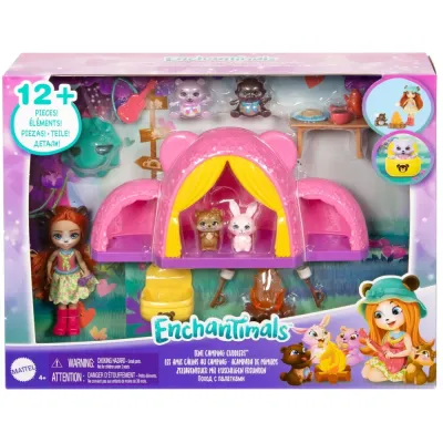 Mattel HTW71 — Игровой набор Enchantimals Поход в палатку с куклой и зверюшками HTW71