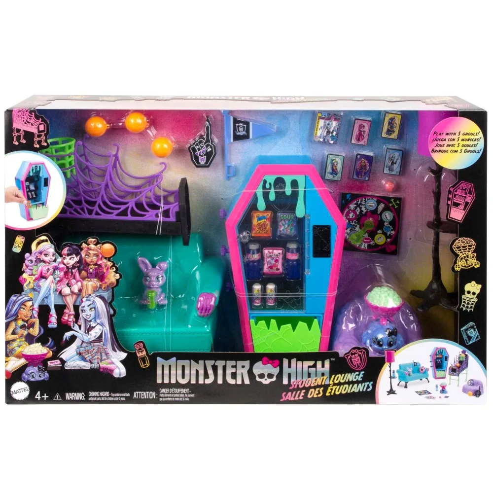 Mattel HNF67 — Игровой набор Monster High Гостиная с мебелью и аксессуарами HNF67