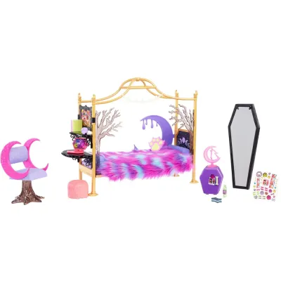 Mattel HHK64 — Игровой набор Monster High Спальня Клодин Вульф с аксессуарами HHK64