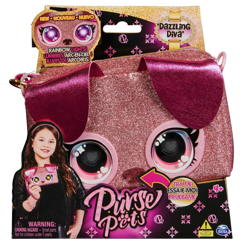 Purse Pets - Интерактивная собачка Dazzling Diva с светящимися глазами 20143104