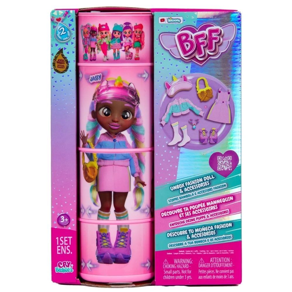 IMC Toys IMC908390 — Модная кукла Cry Babies BFF Джесси с аксессуарами IMC908390