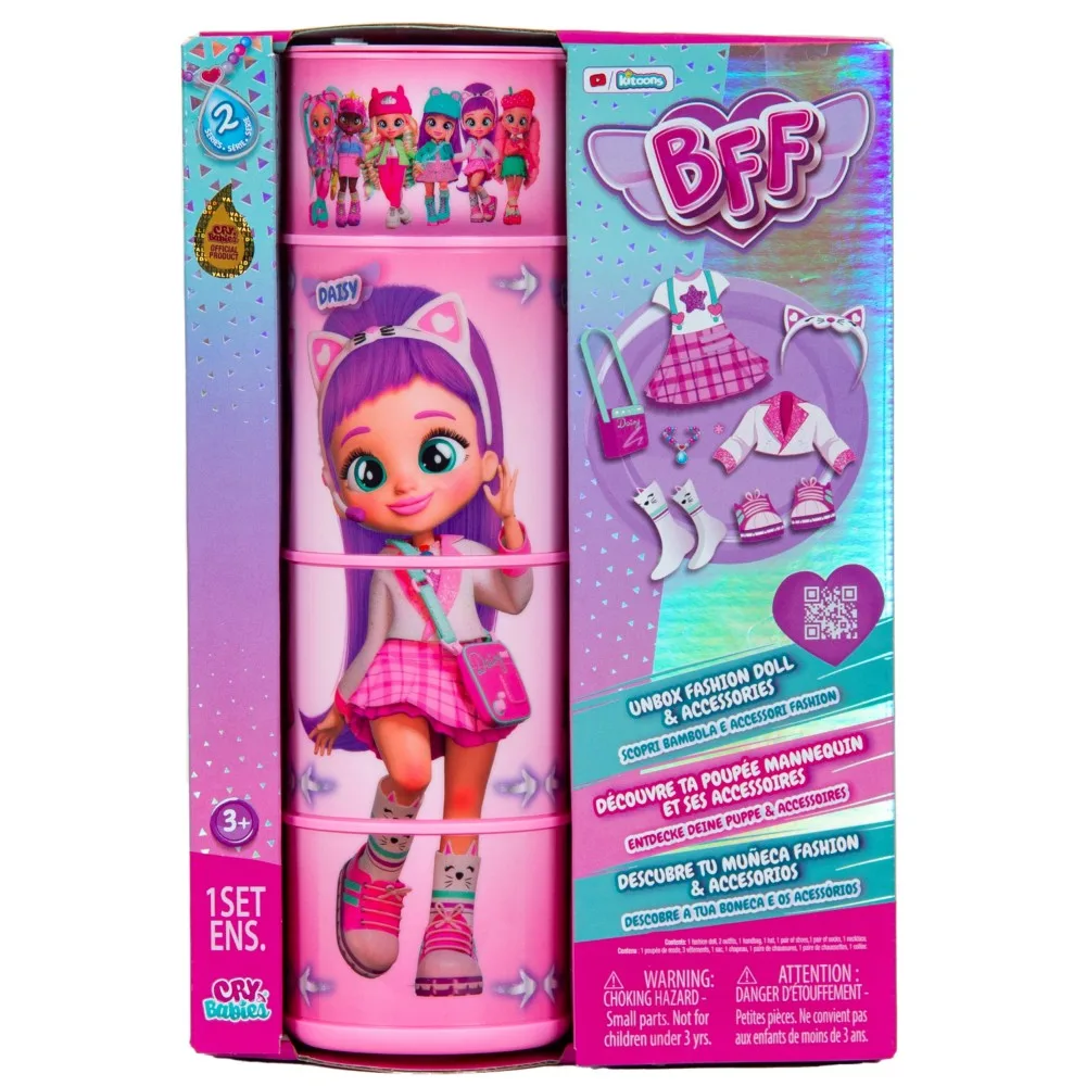 IMC Toys IMC908376 — Модная кукла Cry Babies BFF Дейзи с аксессуарами IMC908376