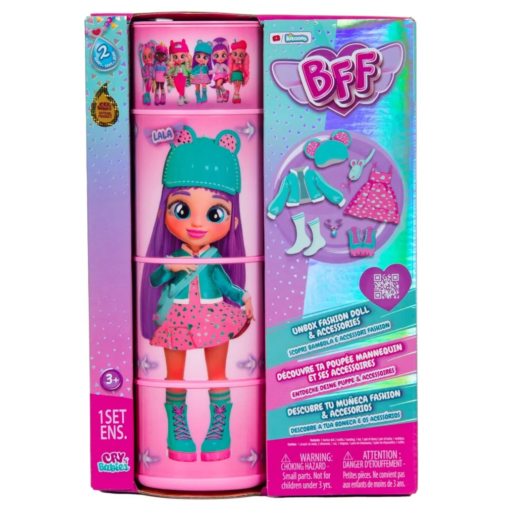 IMC Toys IMC908369 — Модная кукла Cry Babies BFF Лала с аксессуарами IMC908369