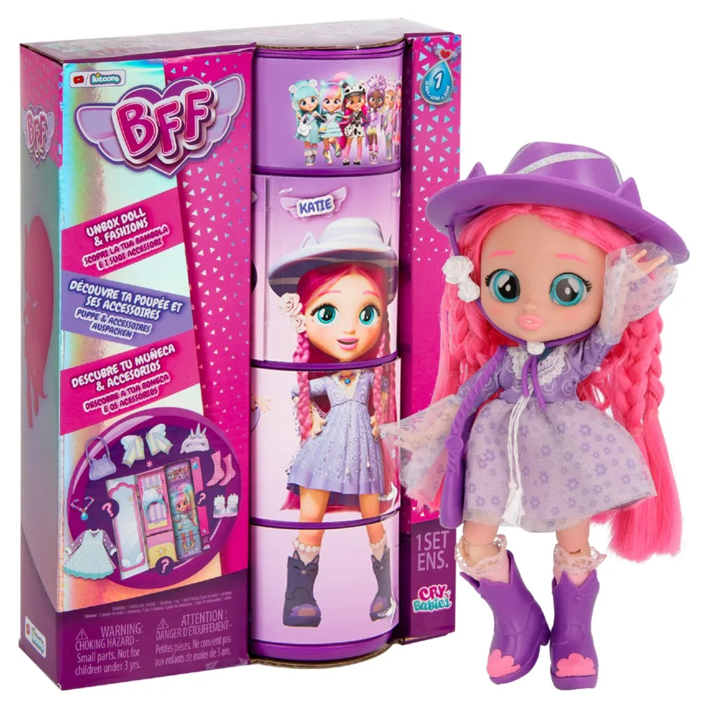 IMC Toys IMC904347 — Модная кукла Cry Babies BFF Кэти с аксессуарами IMC904347