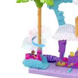 Mattel HHJ05 — Игровой набор Polly Pocket Мойка-фламинго с 2 куколками, зверюшками и машинкой HHJ05 — фото 3
