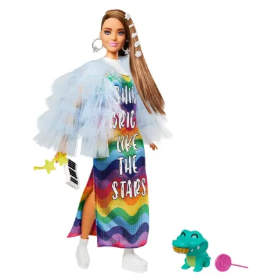 Mattel GRN27 GYJ78 — Кукла Barbie Extra №9 с питомцем и аксессуарами GYJ78