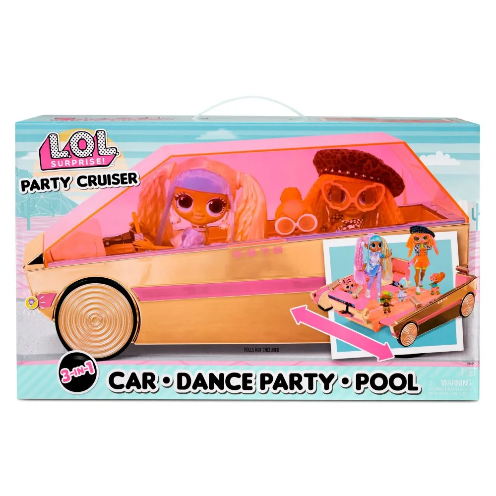MGA Entertainment 118305EUC — Игровой набор L.O.L. Surprise Машина-кабриолет 3-в-1 с бассейном и танцполом 118305