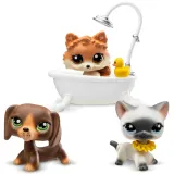 Littlest Pet Shop - GROOMING SPA Набор с тремя животными 3-ПАК + аксессуары LPS00638 — фото 3
