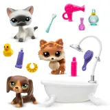 Littlest Pet Shop - GROOMING SPA Набор с тремя животными 3-ПАК + аксессуары LPS00638 — фото 6