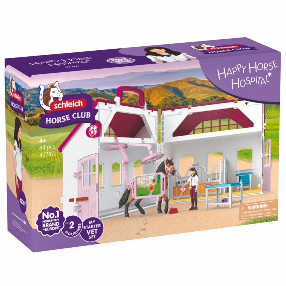 Schleich Horse Club - Клиника для лошадей ЗДОРОВЫЕ КОПЫТА + жеребец породы андалузской 42787